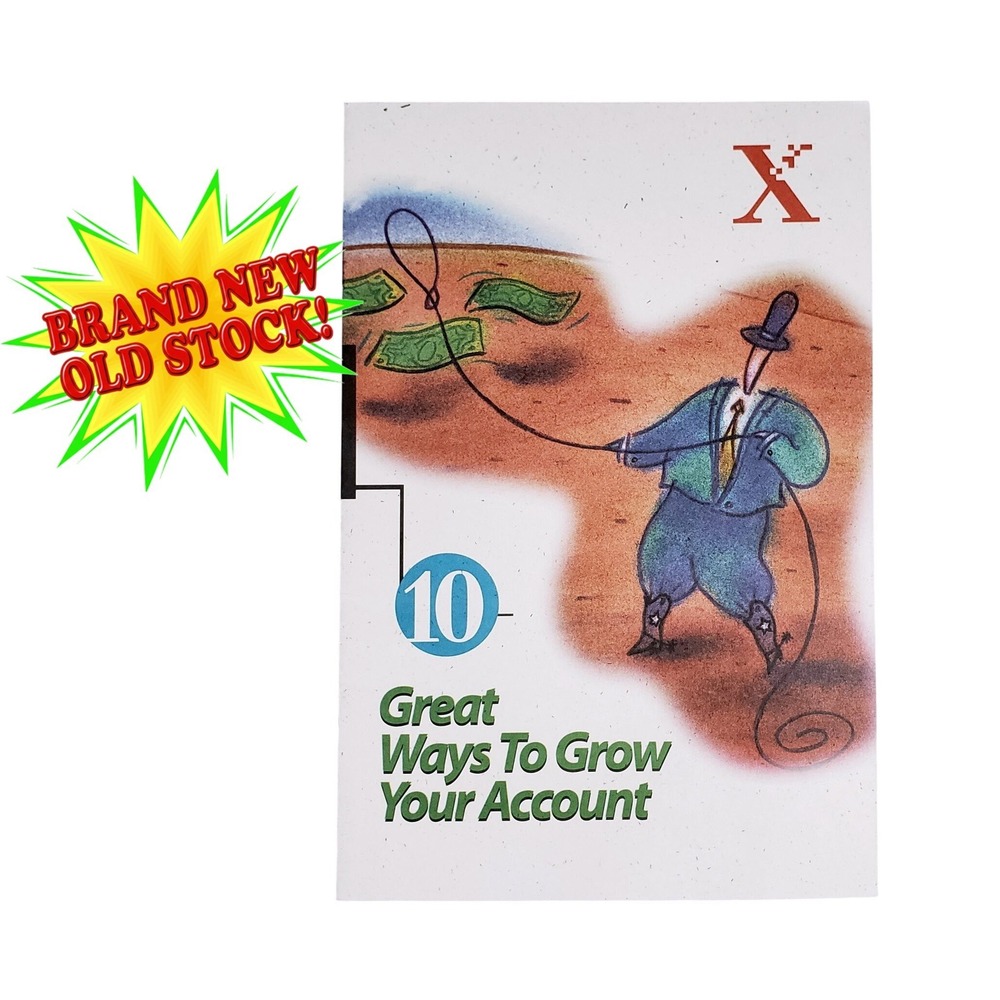 Xerox 10 Great Ways To Grow Your Account 1999‎ Business Booklet BN